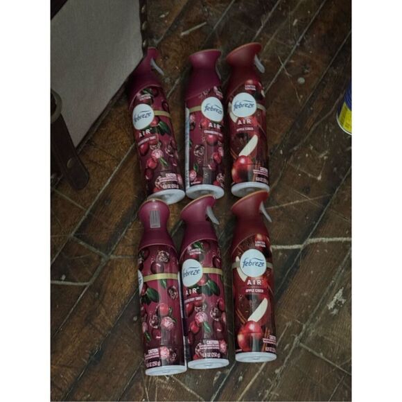 6x febreze home fragrance scents cranberry & apple cider limited edition - Picture 1 of 2